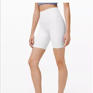 NWT White Lululemon 8” Align Shorts